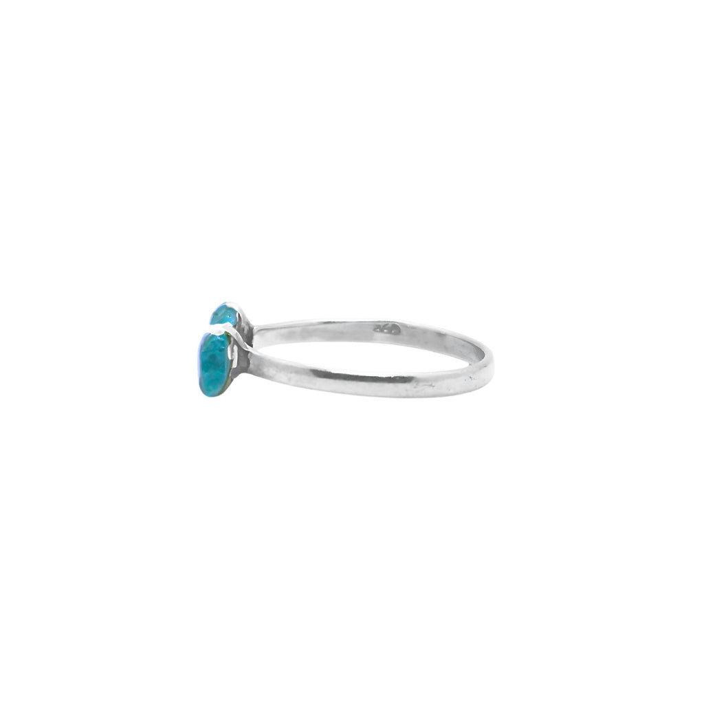 Raw Tourmaline Bar Ring: Handmade Sterling Silver Minimalist Gemstone