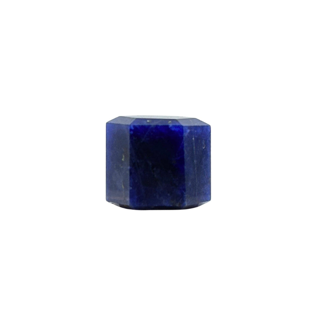 Natural Lapis Lazuli 10mm Faceted Cube Bead