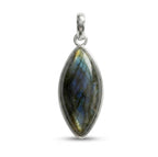 Labradorite Pendant: Sterling Silver Celestial Necklace