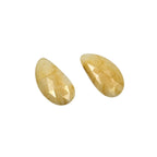 Rose Cut Sapphire Slices: Natural Gemstone Pair for Jewelry Making