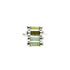 Raw Green Tourmaline Bar Ring: Sterling Silver October Birthstone