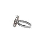Rose Quartz Butterfly Ring: Sterling Silver Gemstone Statement Jewelry