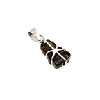 Smoky Quartz Teddy Bear Pendant in 925 Sterling Silver – Carved Crystal Gummy Bear Necklace Charm, Dark Gemstone Jewelry Gift for Her