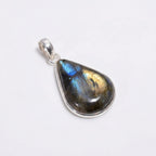 Labradorite Pendant: Sterling Silver Celestial Necklace