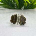 Labradorite Butterfly Ring: Iridescent Sterling Silver Gemstone, Boho Jewelry