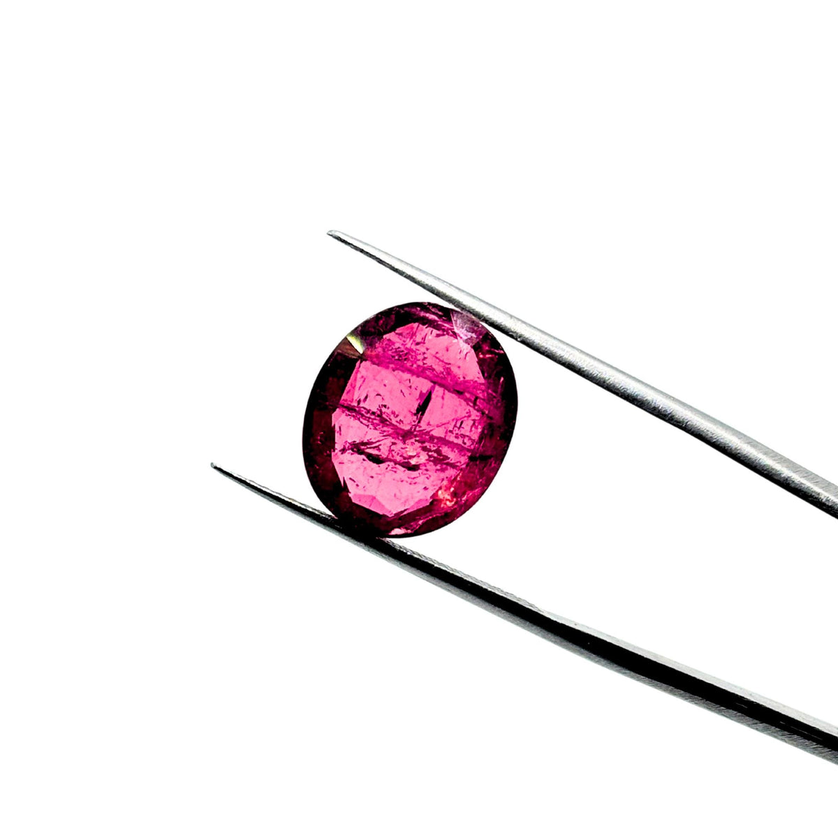 6.65 Cts Natural Pink Rubellite Tourmaline Gemstone: Oval Cut