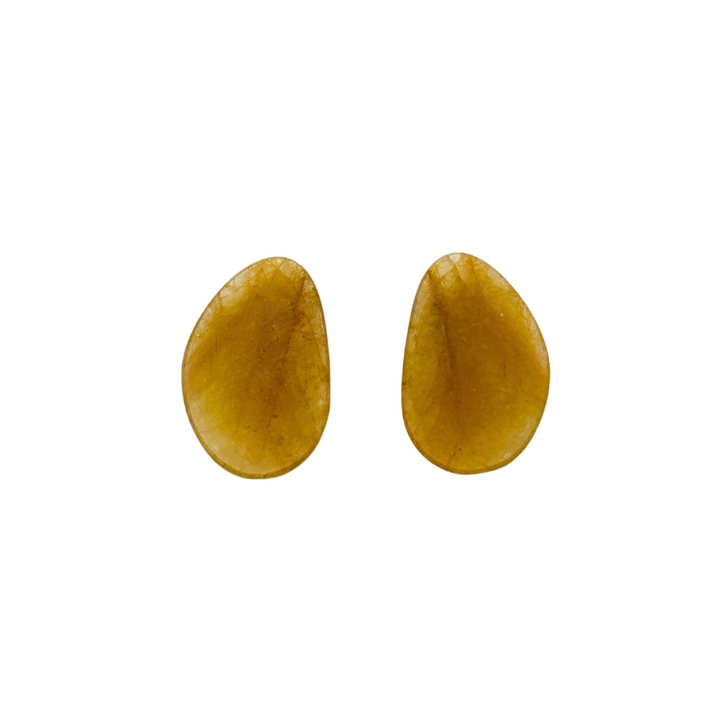 Untreated Sapphire Gemstone Slices: Rose Cut Pair, Flat Back