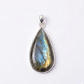 Labradorite Pendant: Sterling Silver Celestial Necklace