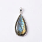 Labradorite Pendant: Sterling Silver Celestial Necklace