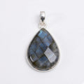 Labradorite Pendant: Sterling Silver Celestial Necklace