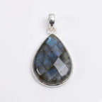 Labradorite Pendant: Sterling Silver Celestial Necklace